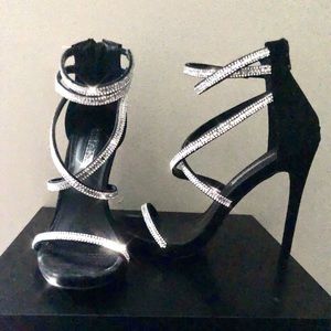 Sexy Strappy Rhinestone Heels